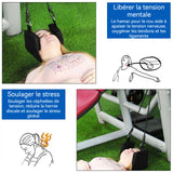 oussin suspendu hamac cervical 35x18cm écarteur de tête soulage fatigue fitness confortable détend les muscles facile utiliser