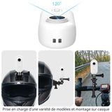 Kit de caméra sport pour animaux 4k 30fps wifi avec clip arrière 120 degrés caméra de cyclisme caméra d'action caméra de corps