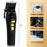 Tondeuse cheveux professionnelle avec 13 accessoires rechargeable avec affichage numérique ensemble de tondeuse à cheveux hommes