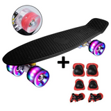 Skateboard enfant kit de protections 6 pièces avec outils super résistant absorbe les chocs et résiste à la pression sécuritaire