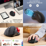 Souris sans Fil 2,4G Souris Optique PC avec Récepteur USB avec défilement rapide avec Mac PC Portable Tablette souris gamer Noir