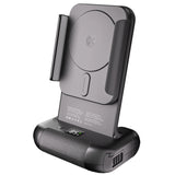 Adaptateur de trépied 14,4x9,9cm bluetooth magnétique adaptateur trépied smartphone stabilisateur de prise de vue télécommandé à 15m
