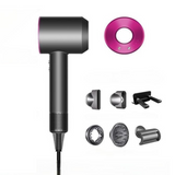 Seche cheveux professionnel Ionique 1600w LED 3 vitesses,4 températures,silencieux,sèche-cheveux ionique avec 1 diffuseur 4 buses