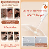 Otoscope oreille 3,5 x 16cm avec 5 tailles différentes de cuillères auriculaires cure-oreille électrique avec lumière LED blanc