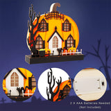 Décoration de maison en forme de citrouille 23.5*5.3*22.5cm  Procédé laser Design lumineux Convient à la décoration d'Halloween