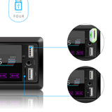 Autoradio Bluetooth Écran tactile Double USB Autoradio Bluetooth Lecteur MP3 Lampes à sept couleurs Autoradio noir