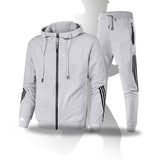 Track suits for men set ensemble de sweat-shirt à capuche gris et pantalon décontracté sweat a capuche homme convient à la course