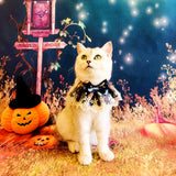 Halloween fournitures pour animaux de compagnie collier de vacances écharpe en dentelle collier de chat collier de chien