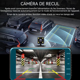 Dashcam voiture 1080p HD avec 2 caméra sécran tactile 4 pouces enregistreur conduite d'image inversée camera embarquée voiture