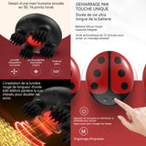 Masseur de tête 3 vitesses 8000 tr/min masseur de tête électrique tête masseur rechargeable à pétrissage Griffes de massage rouge