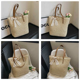 Sacoche 40x15x33cm paille à la mode et polyvalent printemps et été nouveau sac tissé voyage de plage sac à bandoulière personnalisé