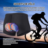 Shorts de cyclisme 85-90cm taille short de sport shorts vélo gel 3D respirant séchage rapide pantalon de cyclisme respirant silicone
