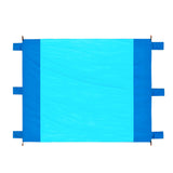 Couverture de plage anti sable tapis imperméable 202 x 202 cm 6 sacs de sable coupe-vent Filage de fils de nylon Tapis de plage