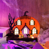 Décoration de maison en forme de citrouille 23.5*5.3*22.5cm  Procédé laser Design lumineux Convient à la décoration d'Halloween