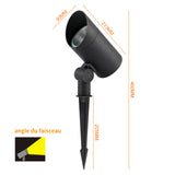 1 Piece LED Solar Floodlight Waterproof Landscape Spotlight For Outdoor Patio Park Ground Landscape Spotlight Ground Plug Lights