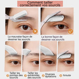 iseaux à sourcils avec peigne Lot de 2 Outil de Coupe des Sourcils Ciseaux à sourcils pour Couper les Sourcils Cils