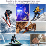 Caméra de vision nocturne 4K HD 10 cm Batterie 1400 mAh Stockage TF Surveillance Wi-Fi à distance Scènes multiples Caméra d'action