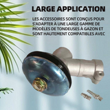 Renvoi d'angle debroussailleuse 26mm tête de travail pour tondeuse à 9 dents têtes de transmission pour accessoires debroussailleuse