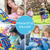 Jeux Montessori 35x22cm Planche Montessori Jouet sensoriel pour l'apprentissage de la motricité fine jouet éducatif préscolaire