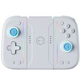 Manette de jeu 2.5g sans fil avec joystick et boutons lumière rvb rechargeable manette compatible pour les consoles de jeux