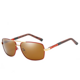 Lunettes de soleil 145x53mm 30.5g Lunettes de soleil polarisées miroirs crapaud série jambes à ressort lunettes pêche à film coloré