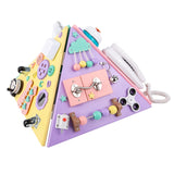 Jeux montessori 35 x 35 x 30 cm planche montessori jouets éducatifs amusants pour la coordination œil-main tableau d'activités