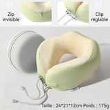 oussin de Nuque 175g Stockable Double support de pointe Frais et respirant Elastique Portable Ergonomique coussin de nuque voyage