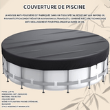 Bache piscine 580x20cm couverture de extérieur ronde piscine couverture de piscine d'hiver poussière facile pour piscines hors sol