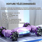 Voiture telecommandé tout terrain rc stunt car télécommande tout terrain voiture télécommandée offroad rc véhicule avec 2 batterie