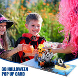 arte de voeux 15x15cm halloween spooky pumpkin dimensional greeting cards party favours halloween greeting cards carte postale