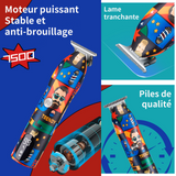 Tondeuse cheveux équipée 5 hauteurs de coupe rechargeable tondeuse avec ecran LED professionnel sans fil tondeuse cheveux hommes
