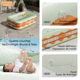 Piscine 210x145 cm Matériau PVC Épais résistant à la chaleur et aux rayures Convient aux enfants de plus de 6 mois Piscine familiale