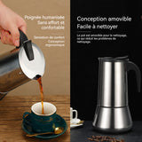 afetière moka 300ml cafetière moka en acier inoxydable équipement fabrication de café pour 6 personnes cafetière portative pot moka