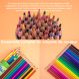 Crayons de couleur 36 crayons de couleur différents peintre dessin crayon croquis fournitures d'art scolaire peinture de graffitis