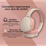 Casque v5,1 bluetooth 10 heures d'autonomie conception ergonomique appel à haute définition rangement pliable des basses vibrantes