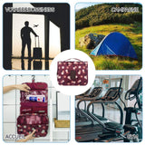 Trousse de toilette grande 42x24cm toilette pliable et suspendue portable convient pour le travail/la plage/les voyages/vacances