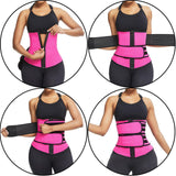 Gaine amincissante Ceinture gainante absorbante à double couche rose Ceinture De Soutien Ceinture abdominale zippée pour femme