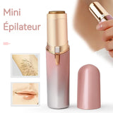Épilateur 10,3x2,5x2,3cm  Rasoir humide et sec Rasoir électrique étanche Tête coupe flottante 3D Épilation douce Petit et portable