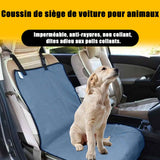 Protection voiture chien 109x49cm détachable universelle housse voiture siege arriere imperméable facile à nettoyer pour chien