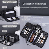 Trousse de toilette 26.5x15x16CM grande capacité Imperméable suspendu trousse de maquillage étanche sac voyage organisateur pratique