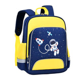 Sac à dos 34x27x10cm cartable enfant léger grande capacité multi-compartiments sac à dos dessin animé design léger joli jaune