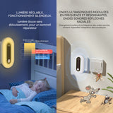 Veilleuse anti-moustique à ultrasons 360 degrés prise anti moustique avec lumière LED lampe anti moustique souris et cafards