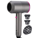 Sèche-cheveux 3 vitesses ventilation 2000w moteur puissant réduction intelligente bruit 3 buses d'air séchage rapide des cheveux