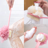 Brosse de bain 36cm longue dense brosse douce deux mode double expérience conception avec trou de suspension accessoires de bain