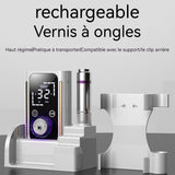 Lime a ongle electrique 45000 tr/min écran lcd plein écran 1200mah poignée de verrouillage rotative livré avec socle faible bruit