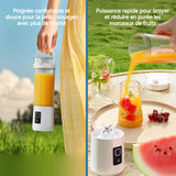 Mini Blender 9,5 x 8,3 x 26,5 cm 600 ml Lame à 12 lames Longue durée de vie de la batterie pour un jus rapide en déplacement
