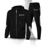 Track suits for men set ensemble de sweat-shirt à capuche noir et pantalon décontracté sweat a capuche homme convient à la course