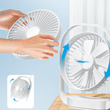 Ventilateur USB 6 pouces ventilateur mural portable extérieur 4 vitesses veilleuse muette petit ventilateur de bureau