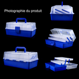 Boîte de matériel de pêche 29x17x14cm lua bait fishing tackle box multifunctional folding fishing box multilayer boite de rangement