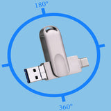 Clé USB Hi-Speed 3.0 de 128 Go pour téléphone portable Tablette Interface Type-C Téléphone portable Ordinateur
